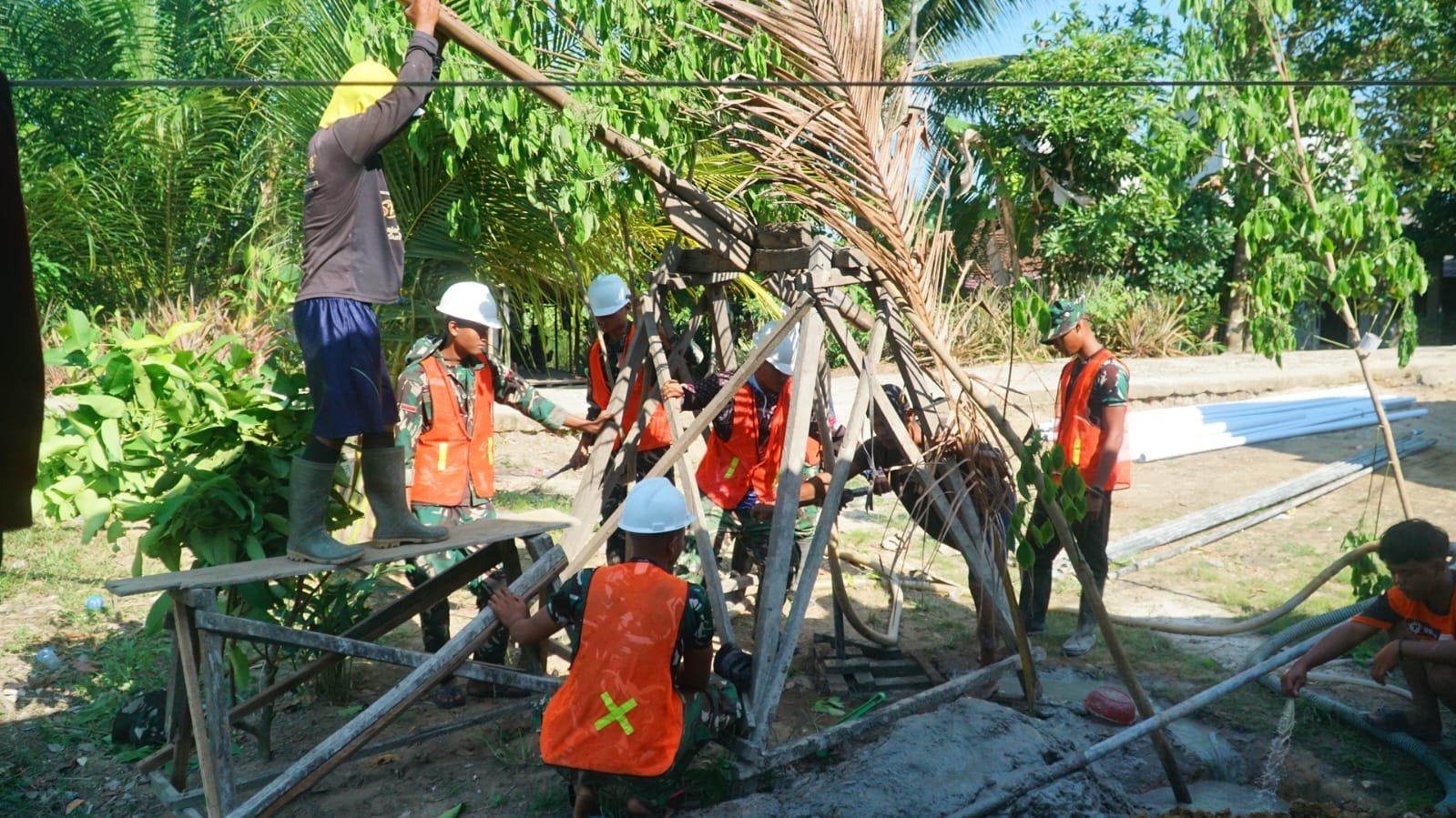 Pembangunan Sumur Bor TMMD Reguler Ke-129 untuk Penyediaan Air Bersih