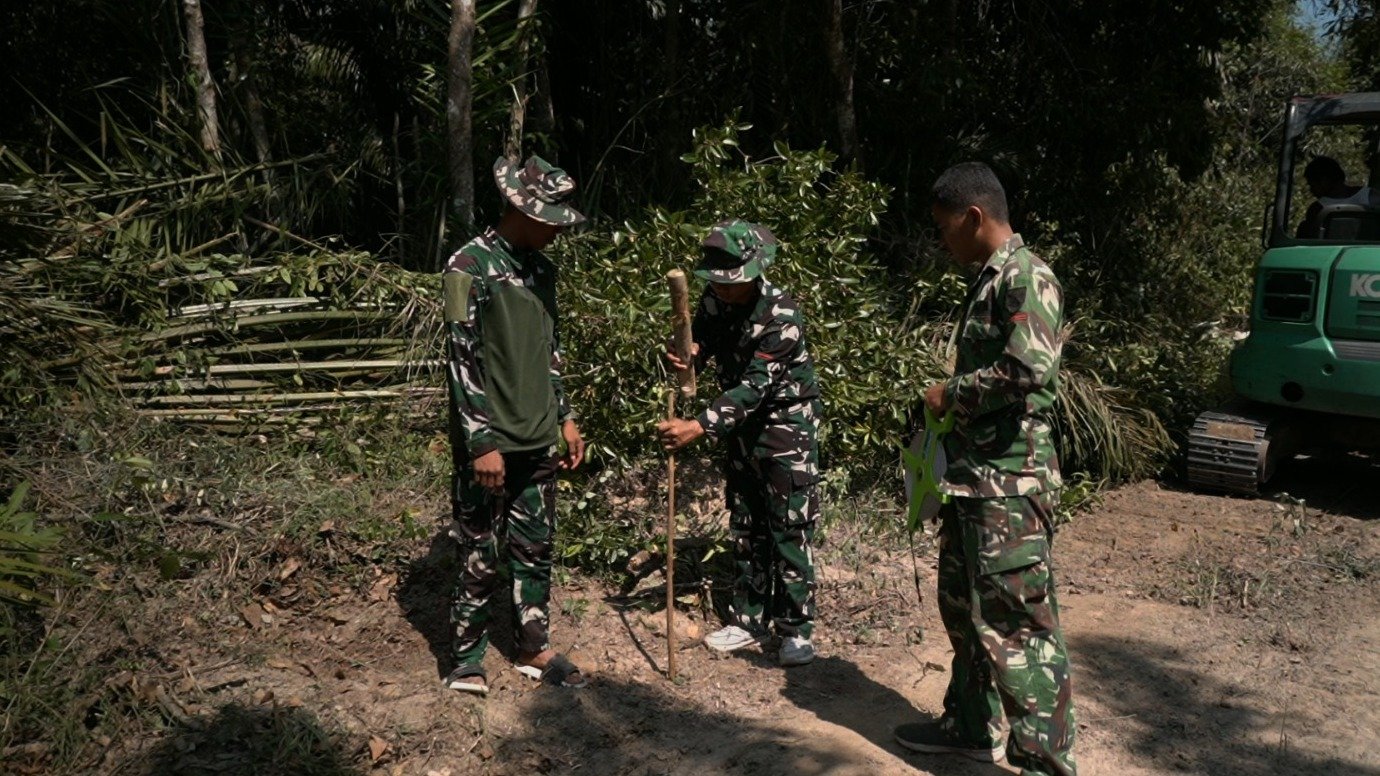 Pembangunan Akses Jalan TMMD Ke-129 Kodim 0413/Bangka Masuki Tahap Percepatan