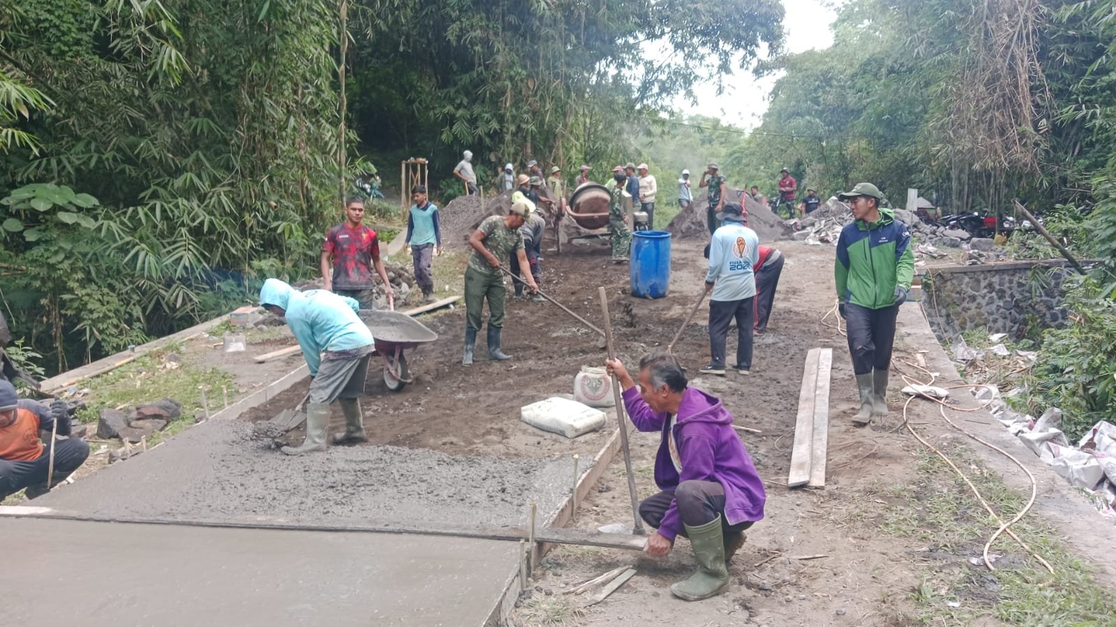 Kekuatan Kolaborasi TNI dan Masyarakat, TMMD Ke-129 Kodim 1626/Bangli Sukses Capai Sasaran Fisik