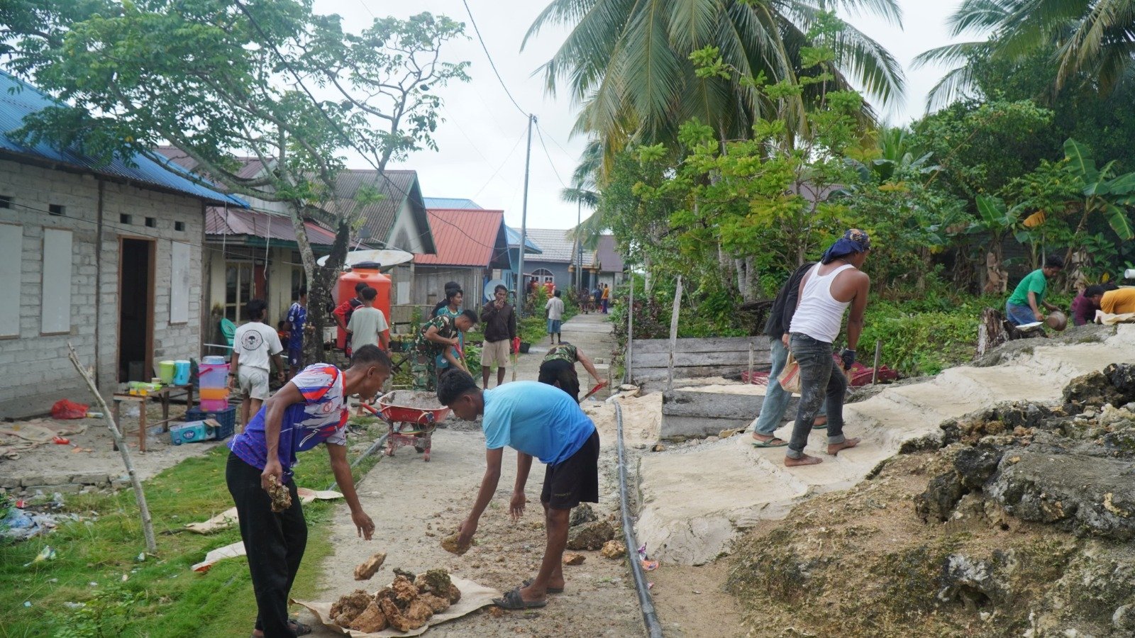 Proyek Penyediaan Air Bersih TMMD Ke-129 di Desa Umbele Lama Memasuki Penyelesaian