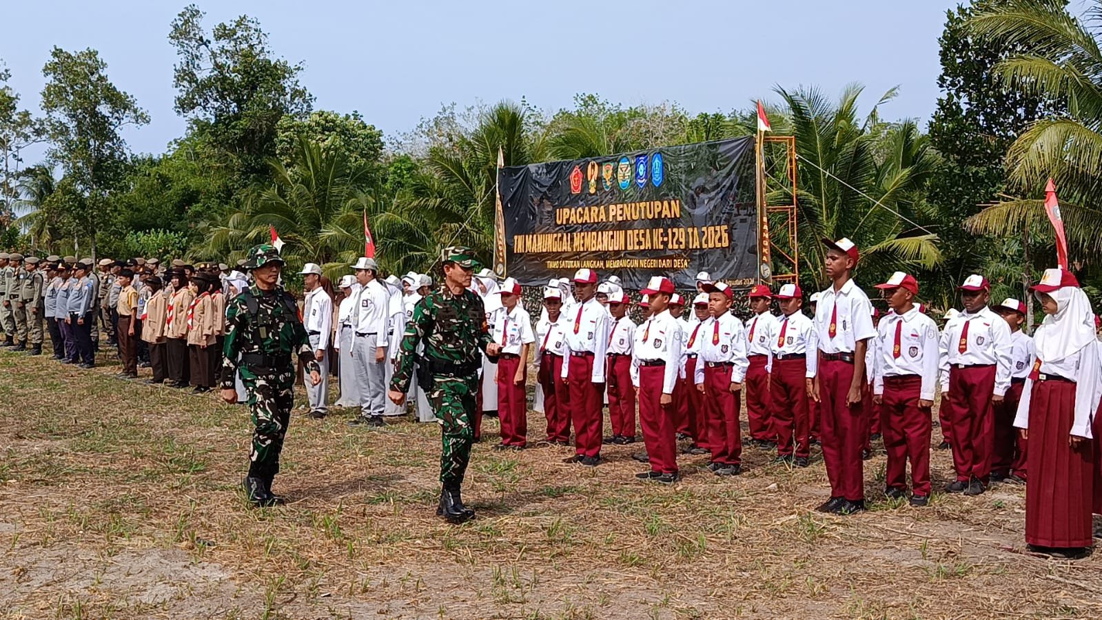 Penutupan TMMD ke-129: Membangun Kemanunggalan TNI dengan Masyarakat di Desa Deniang