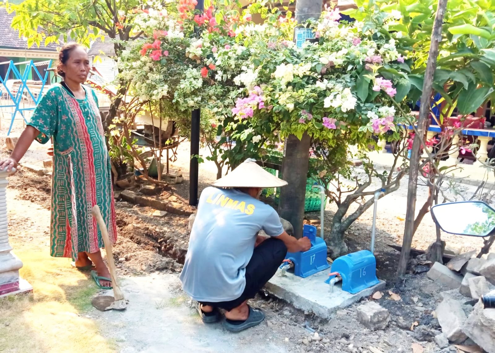 Warga Bekatul Nikmati Air Bersih Hasil Program TMMD 129