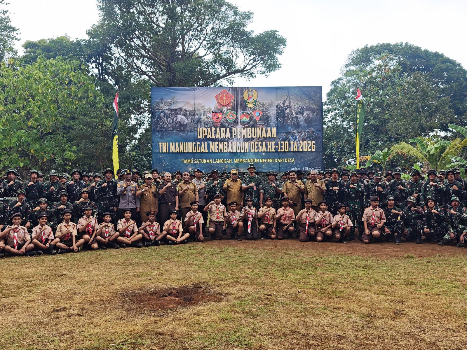 TMMD ke-130 di Ambon: Wali Kota Ajak TNI Tingkatkan Pembangunan Bersama