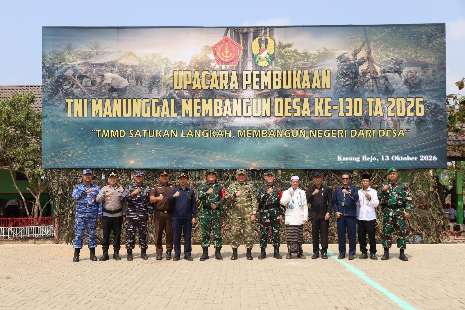 Kodim 1009/Tanah Laut Luncurkan TMMD Ke-130 untuk Meningkatkan Kesejahteraan Desa
