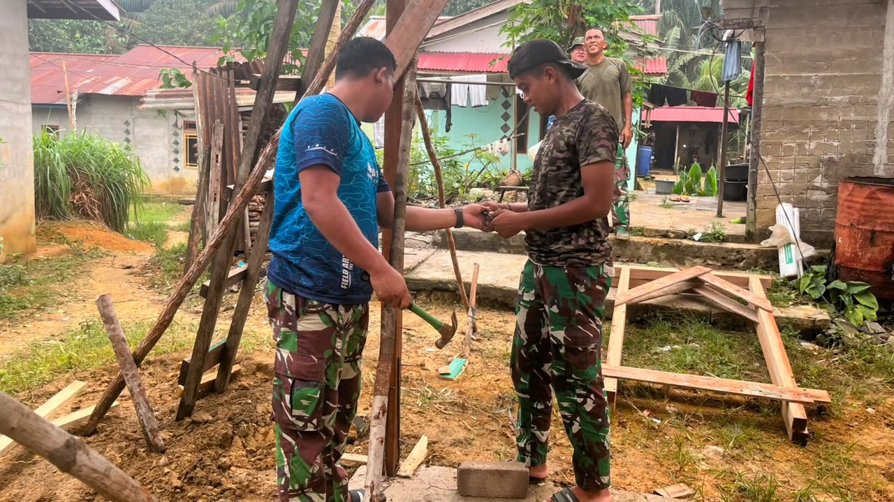 Perubahan Nyata: Satgas TMMD Hadirkan Rumah dan Harapan untuk Bu Suhanim