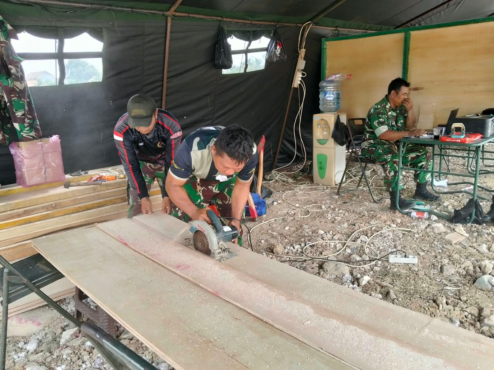Satgas TMMD ke-130 Galang Kerjasama untuk Proyek Pembangunan di Tigaraksa