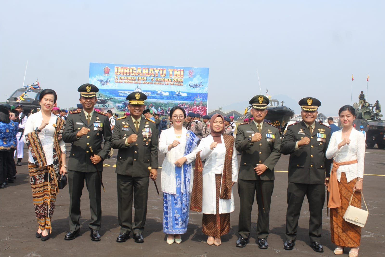 Kolonel Yosip Brozti Dadi Hiasi Upacara HUT TNI Ke-81 di Minahasa Utara