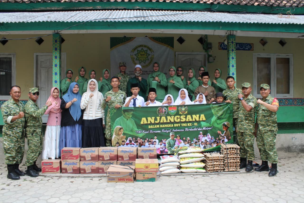Kodim 0426/TB Rayakan HUT TNI ke-81 dengan Santunan Penuh Kasih