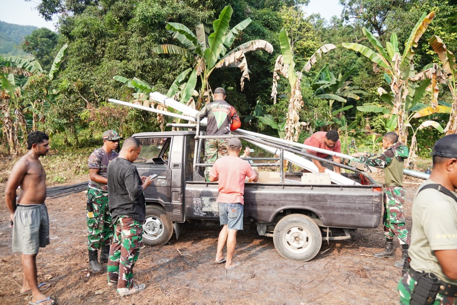 Proyek Infrastruktur TMMD ke-130, Satgas Kolaborasi dalam Pendukung Pembanguan Urimessing