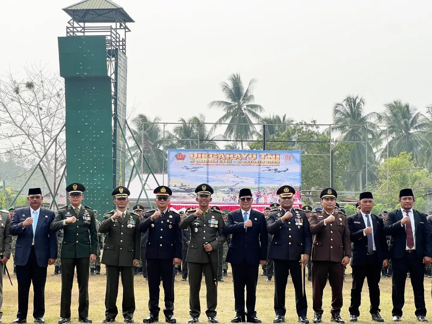 Upacara HUT ke-81 TNI, Kekuatan Kolaborasi TNI dan Polri di Poso