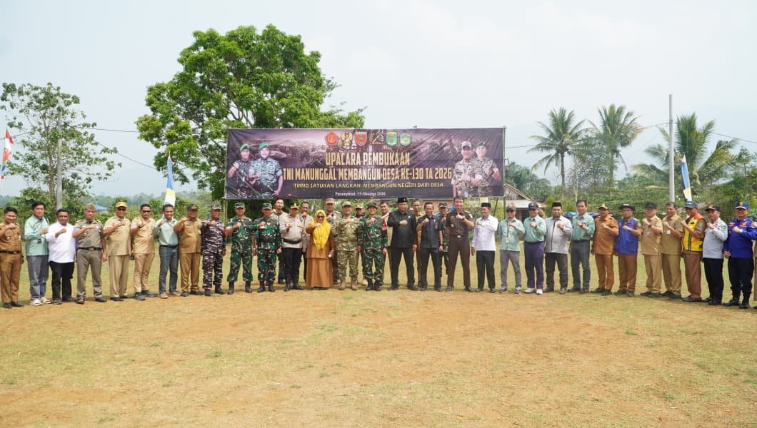 TMMD 130 Resmi Dibuka untuk Peningkatan Kualitas Hidup di Pedesaan Luwu Timur