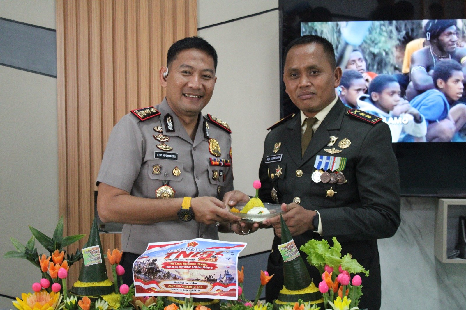 Kapolres Lamandau Hadirkan Kejutan Ceria di Ulang Tahun TNI ke-81