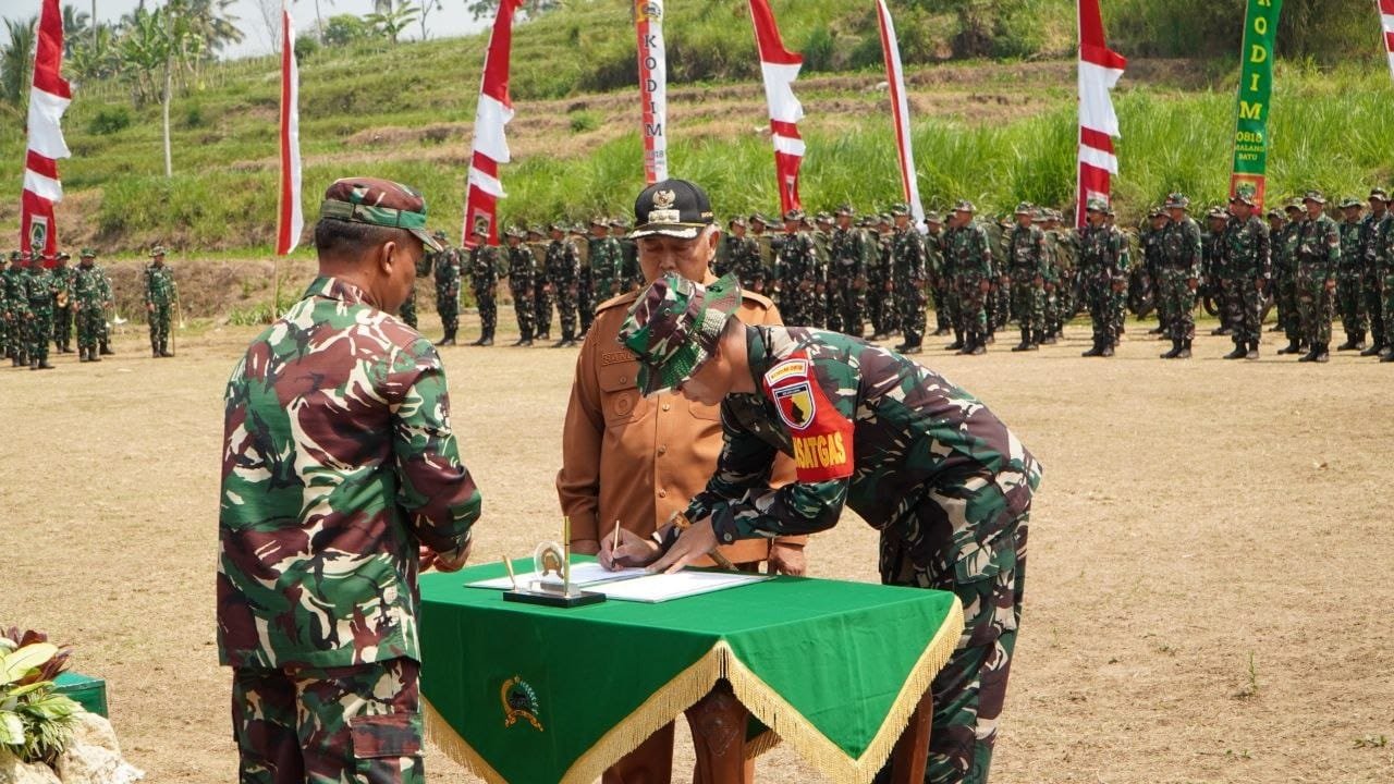 Sinergi TNI dan Pemkab Malang Mulai Program Pembangunan TMMD ke-130