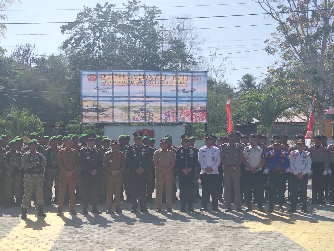 Kodim 1416/Muna Dukung TNI ke-81 dengan Apel Khidmat Bersama Warga